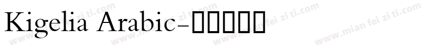 Kigelia Arabic字体转换